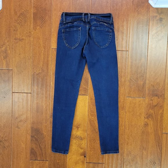 MONKEY RIDE JEANS DARKE BLUE - 3 BUTTON JEANS - JUNIORS SIZE 5 - Picture 8 of 11